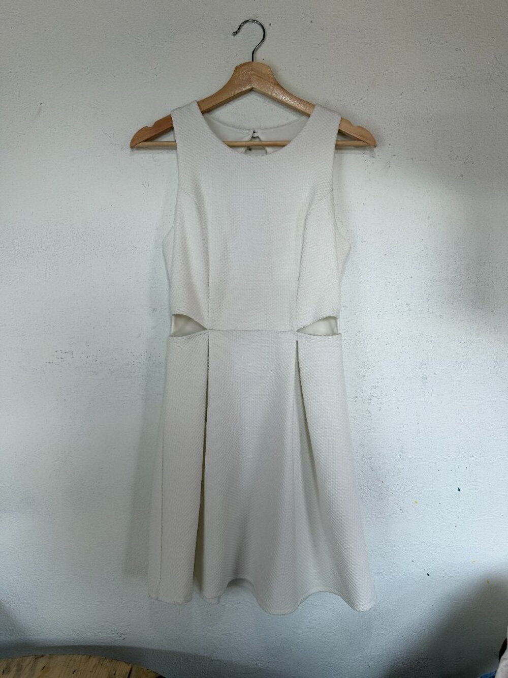 White Dress with hip cut-outs